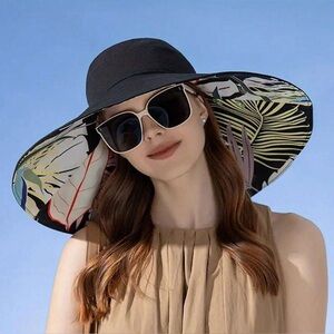 🆕 Large Brim Reversible Bucket Sun Hat.